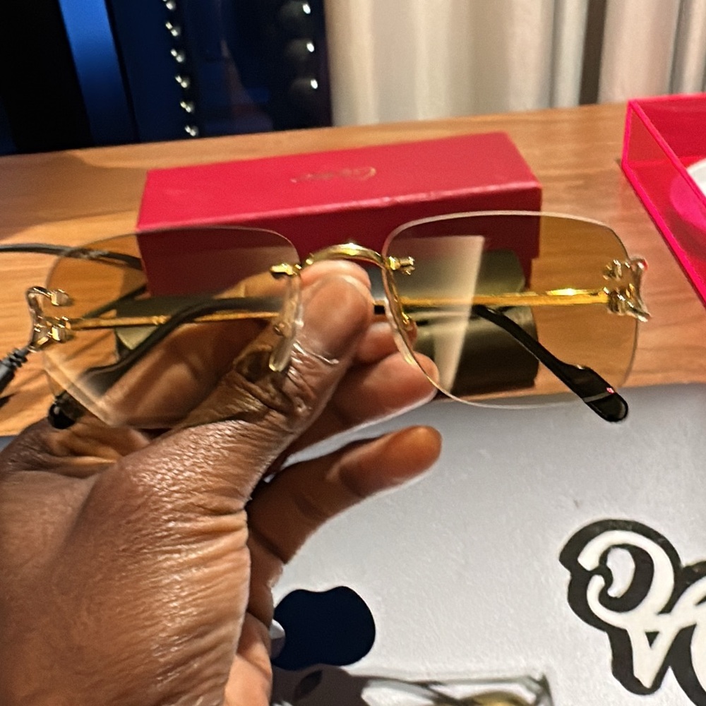 Cartier Gold and Black Eyewear